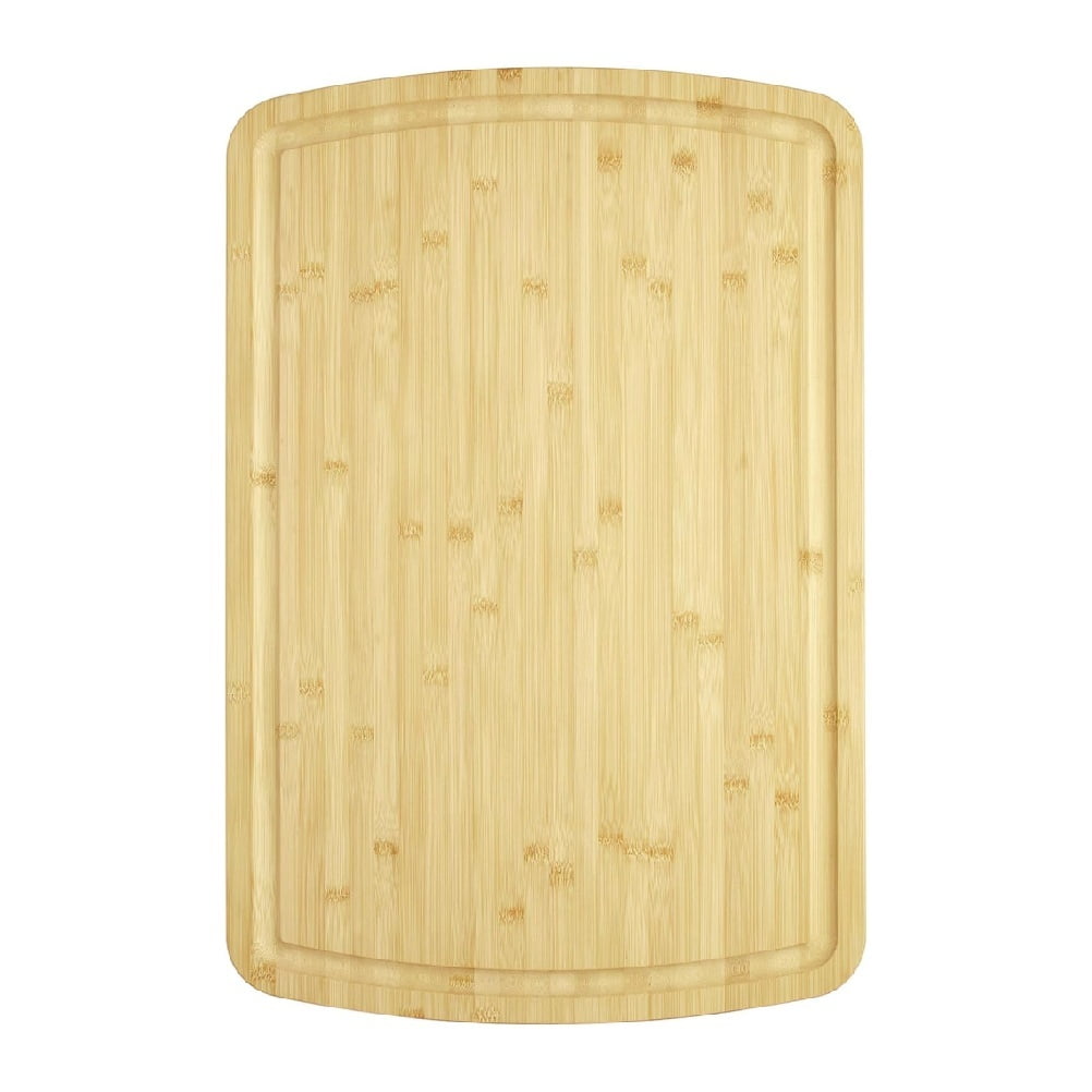 Extra Large Bamboo Cutting Board 30x20 Inch Wood Gas Stove Top Cover, Chopping Board with Deep Juice Grooves, Reversible & East to Clean for Home Restaurant Kitchens