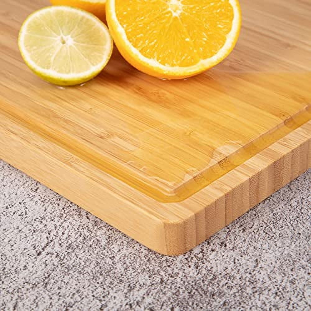 Extra Large Bamboo Cutting Board for Kitchen - Largest Wooden Butcher Block for Turkey, Meat, Vegetables, BBQ - 30 x 20 inch - Over The Sink Chopping
