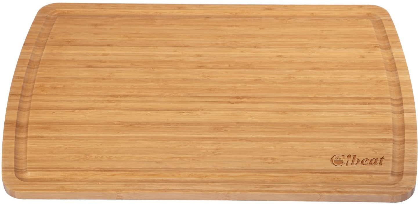 Oversized Bamboo Cutting Board Xxl Solid Wood Cutting Board With Juice Sink  For Kitchen Items - Chopping Blocks - AliExpress
