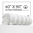 thumbnail image 1 of Extra Large Bath Towel - Oversized Ultra Bath Sheet - 100% Cotton - WHITE COLOR, 1 of 9