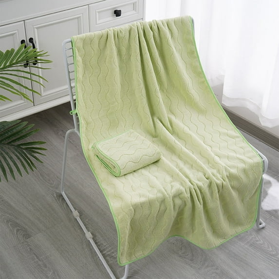 Extra Large Bath Towel Set of 2 | Oversized Microfiber Bath Sheets | Super Soft Absorbent Bathroom Towels | Quick Dry Polyester | Fluffy Comfortable | 55x27/29x13 in | For Home, Spa, Gym, Hotel