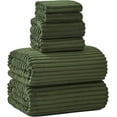 thumbnail image 1 of Extra Large Bath Towel Set of 6 (40"x80"),Oversized Bath Sheet Super Soft Highly Absorbent Microfibers Quick Dry Luxury Shower Towel for Bathroom Spa Gym Hotel Yoga (Olive Green, 6Piece), 1 of 18