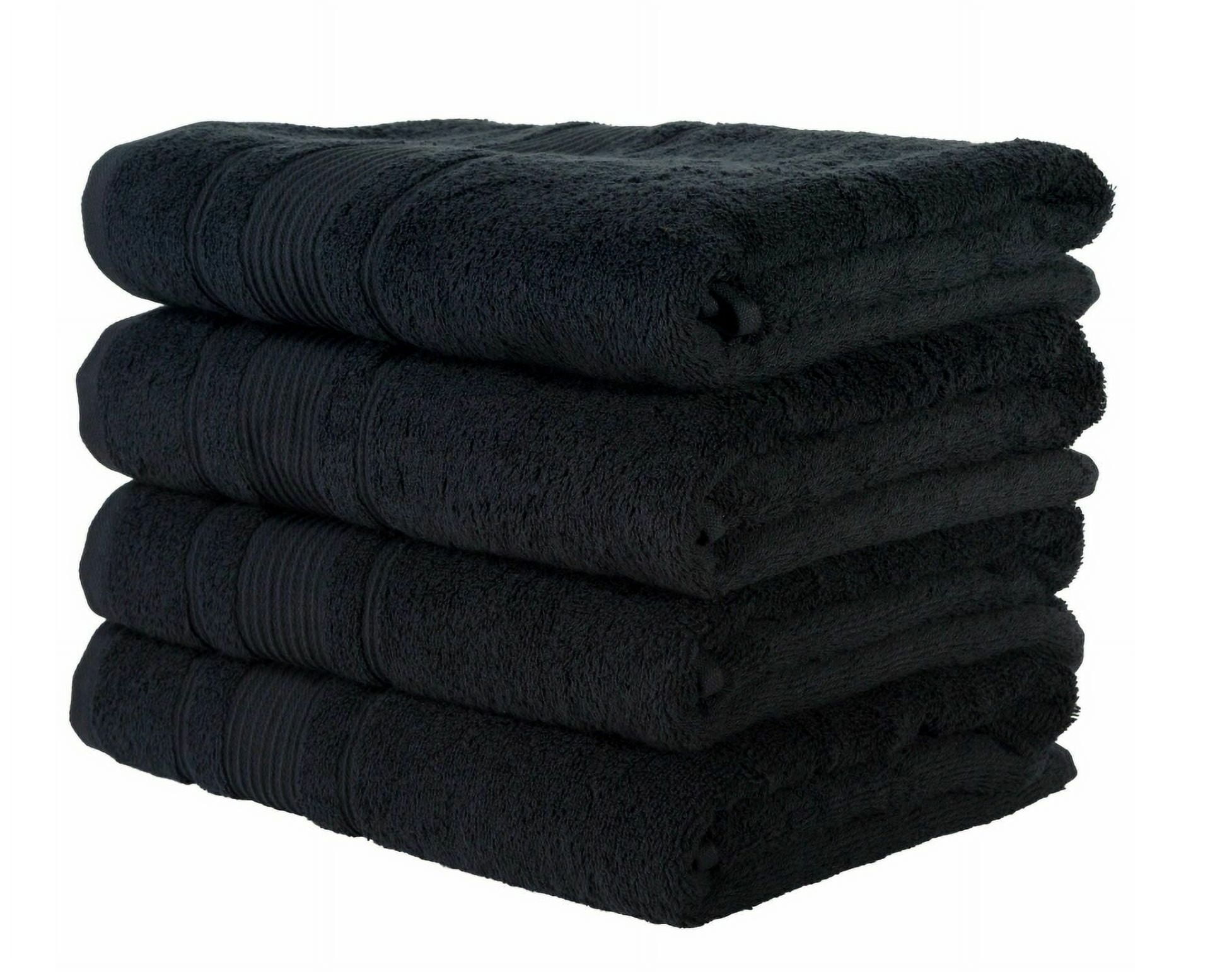 Extra Large Bath Towels 100 Cotton 27 X54 4 Bath Towel Soft Quick Dry black