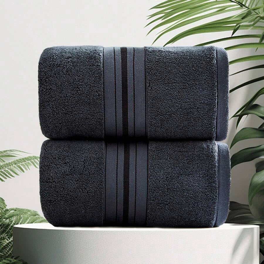 Extra Large Bath Towels (2 Pack) -  35"X70" Ultra Oversize Bath Sheet - 750 GSM 100% Cotton - Super Thicker / Super Soft / Super Absorbent,Use For Spa, Hotel, Beach, Gym, And Home