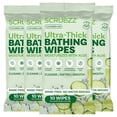 thumbnail image 1 of Extra Large Bath Wipes for Adults Bathing No Rinse - 40 Disposable Body Cleansing Wipes for Men, Women & Elderly - Great for Gym, Camping, Post Surgery - Shower Wipes - Cucumber Lime, 1 of 8