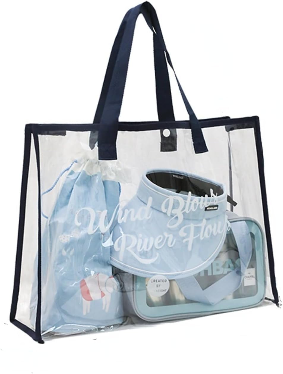 Extra Large Beach Bag Clear Plastic Pool Jelly Bag Big Waterproof Sandproof Beach Tote Bag For Vacation Shopping Walmart