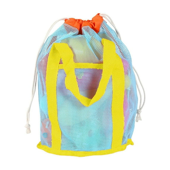 Extra Large Beach Tote Bag for Sand and Water Toys – Mesh Breathable, Reusable Outdoor Storage Bag with Drawstring Closure, Quick-Dry Nylon & Mesh Design