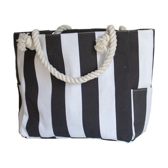 Extra Large Beach Tote Bag for Women - Waterproof & Sandproof with Secure Zipper, Multi-Purpose Canvas Carry All Bag for Pool, Travel, Gym