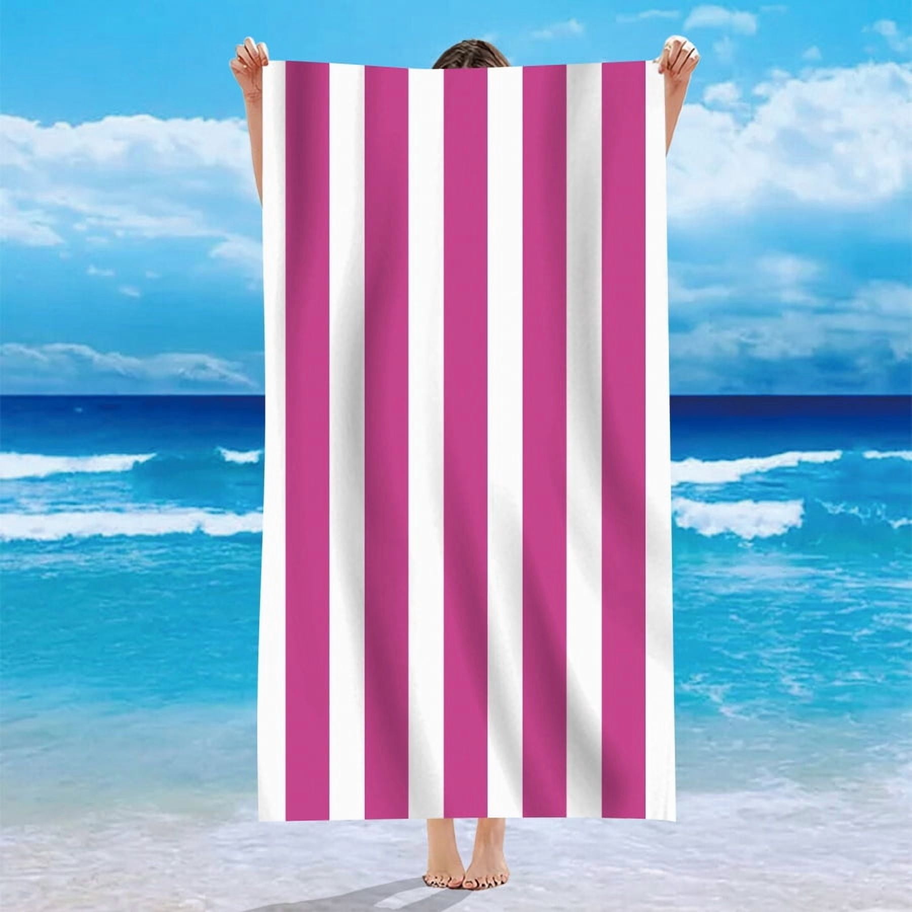Retro Stripe Jumbo Beach Towel main image 1