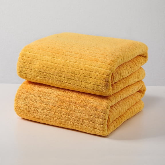 Extra Large Beach Towel Strip Patterned Velvet Absorbent Dry Hair Towel for Adult Daily Use at Home, Extra Large Bath Towels for Travel, Pool, Gym