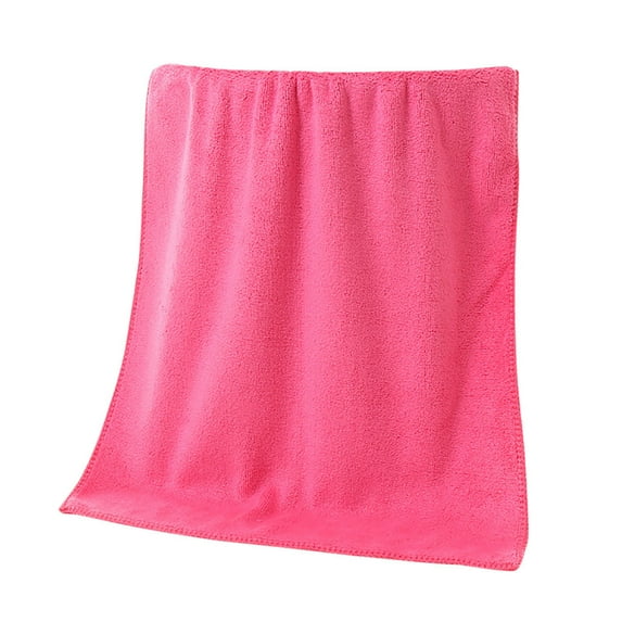 Extra Large Beach Towels,1PC Bathing Towel Shower Absorbent Superfine Fiber Soft Comfortable Bath Towel Pink