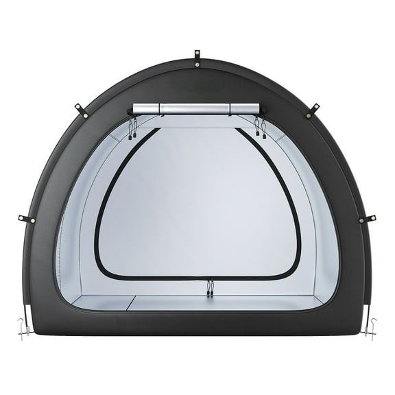 Extra-Large Bike Storage Tent, Waterproof Fan-Shaped Bike Shelter for Garage or Patio, Holds 5+ Bikes