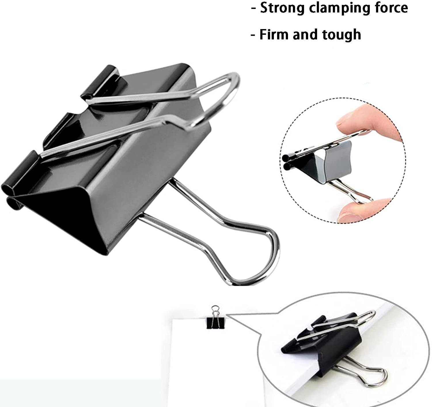 Extra Large Binder Clips 2.4 Inch (24 Pack), Upgrade Giant Paper Clips