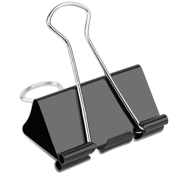 Extra Large Binder Clips 2 Inch, 40 Pack Jumbo Paper Clips for Office Documents, Projects, Home Organization, Kitchen Storage, Black