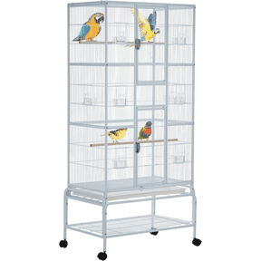 Picture of XX-Large Deluxe Wrought Iron Bird Parrot Cage with Open Play Top ...
