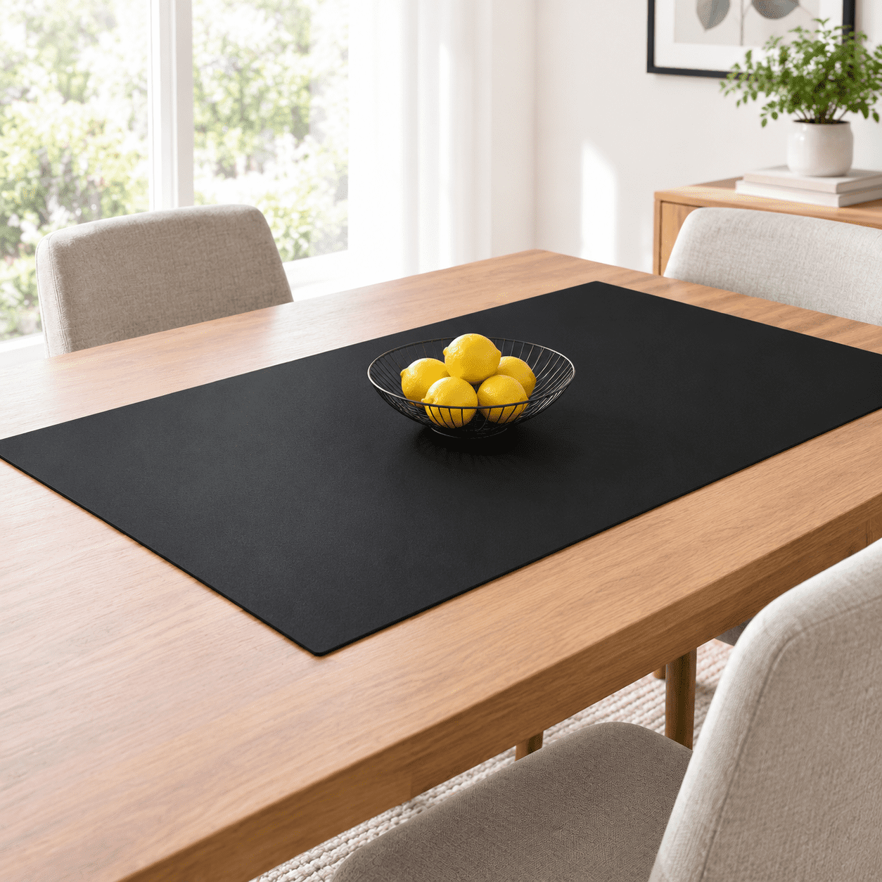 Extra Large Black Silicone Counter Mat 48