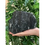 Extra Large Black Tourmaline Chunk / Rod / Log, Natural Rough Black Tourmaline Crystal, Raw Black Tourmaline Cluster Free Form Tourmaline 1-2 lbs