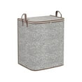 thumbnail image 1 of Extra Large Blanket Storage Containers, Storage Box Quilt Storage Bag with Zipper Breathable Clothes Bedding Pillow Sheet Storage Bags with Handle Non-woven Closet Organizer, 1 of 4
