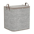 thumbnail image 1 of Extra Large Blanket Storage Containers, Storage Box Quilt Storage Bag with Zipper Breathable Clothes Bedding Pillow Sheet Storage Bags with Handle Non-woven Closet Organizer, 1 of 4