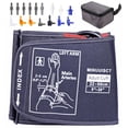 thumbnail image 1 of Extra Large Blood Pressure Replacement Cuff Arm, 8.66-25.98 inches BP Cuff Fits All Size Arms, with A Storage Bag and 16 Sizes of Connectors Compatible with Most Blood Pressure Monitors, 1 of 5