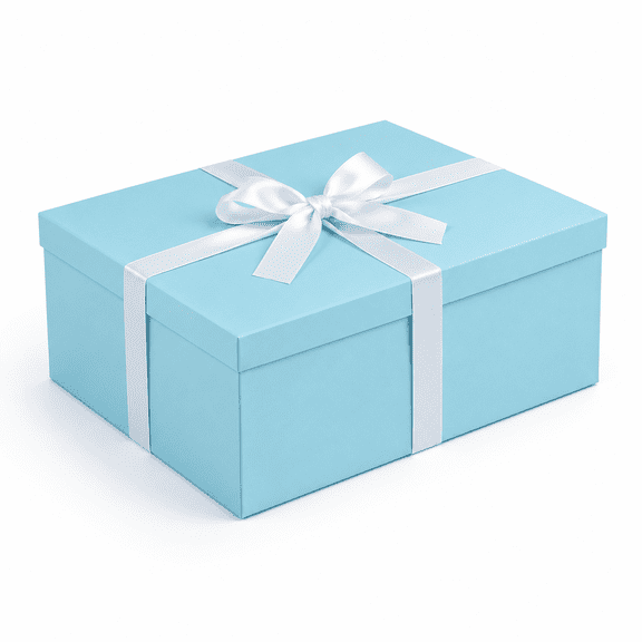 Extra Large Blue Gift Box with Lid 1 Count (Pack of 1) for Presents, Birthdays, Anniversaries