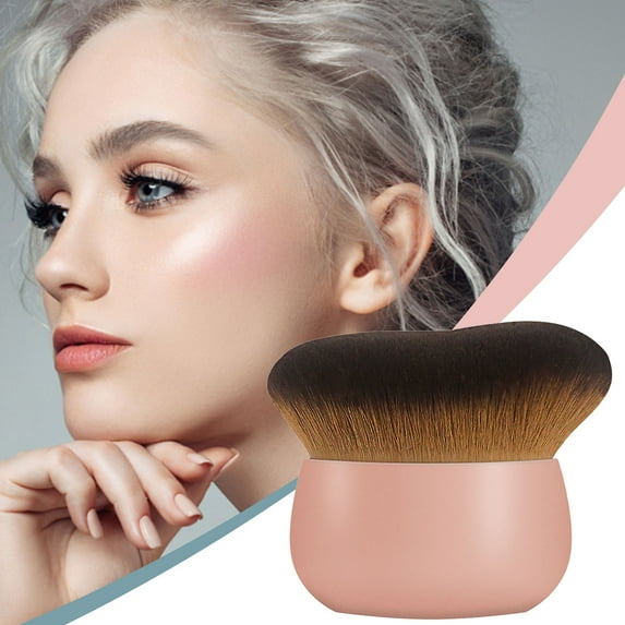 Extra Large Body Makeup Brush - 60mm Oval Powder & Blush Brush for Face, Body, Self-Tanner - Soft, Streak-Free Application - Travel-Friendly Makeup Brush for Beginners & Professionals
