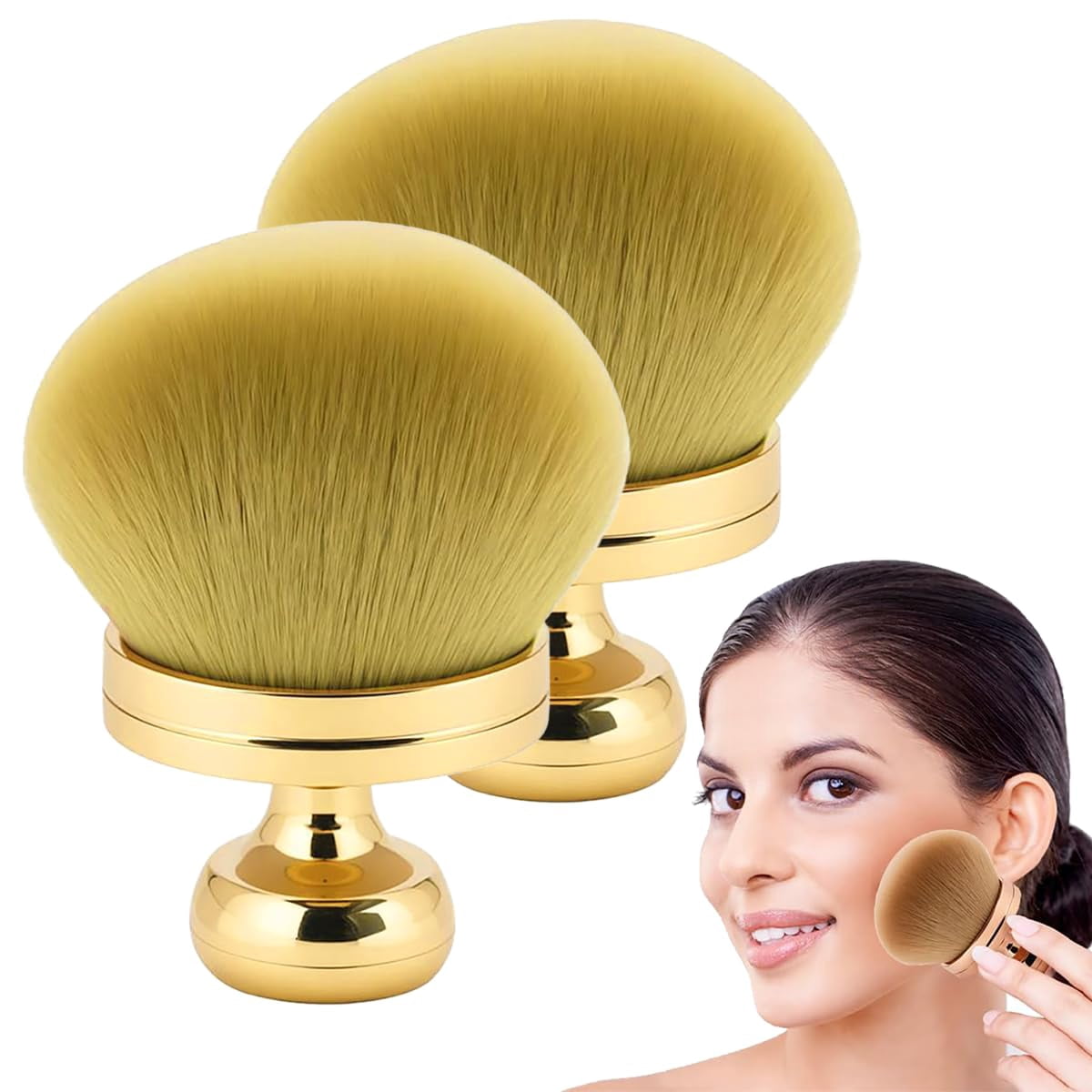 Extra Großer Make-up-Pinsel Für Körper & Selbstbräuner (74 Mm) – Mit Aufbewahrungsbeutel, Lila