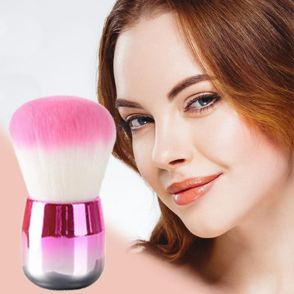 Loose Powder Brush, Large Blush Brush, Oval Body Makeup Brush For Self Tanner Application, Soft Non Irritating Bristles, Fine Fluff Makeup Brush For Powder Liquid Cream And Concealer, Travel Friendly