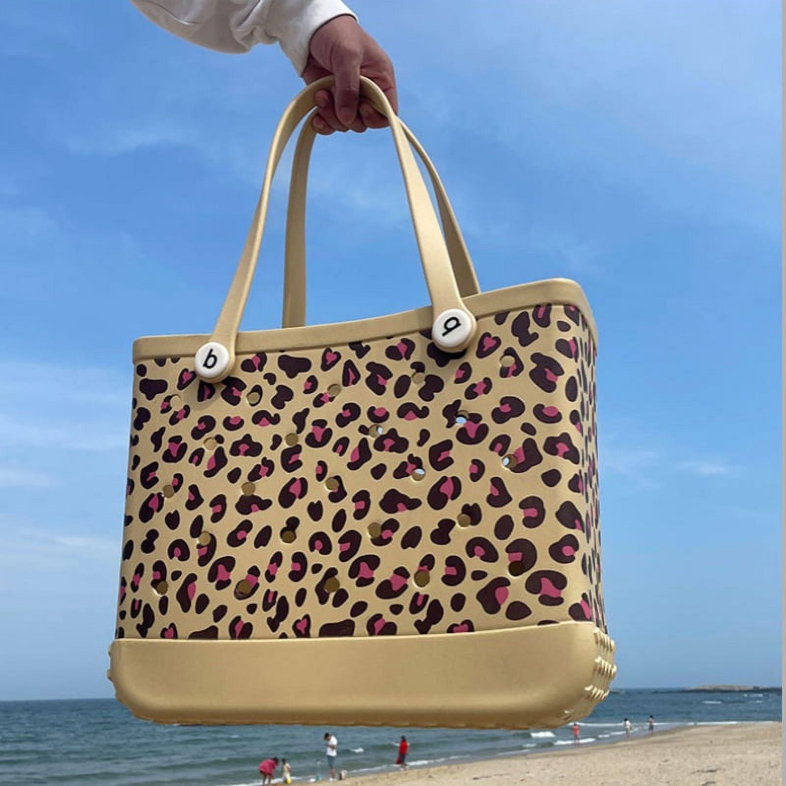 Extra Large Bogg Bags EVA Waterproof Summer Pool Shoulder Handbag Outdoor Travel Beach Basket Women Tote Shopping Jelly Bogg Bag Walmart