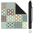 thumbnail image 1 of Extra Large Boho Pattern Anti-Slip Playing Surface 31.5 Inch Square Rubber Mahjong Mat with Noise Reduction for Chinese Tiles and Family Game Nights, 1 of 7