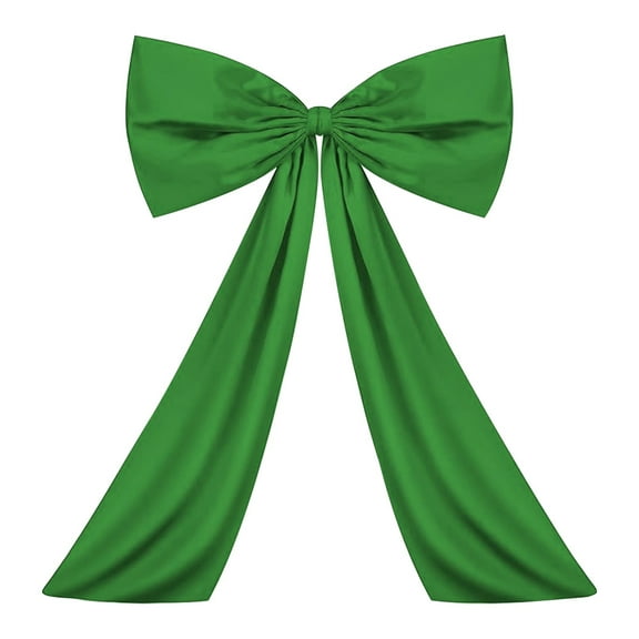 Extra Large Bow for Christmas Tree, Christmas Ribbon Decoration with Lining, 1 Pc Elegant Bow for Birthday Party Wedding (Green 41.3x2.6x2 inch)