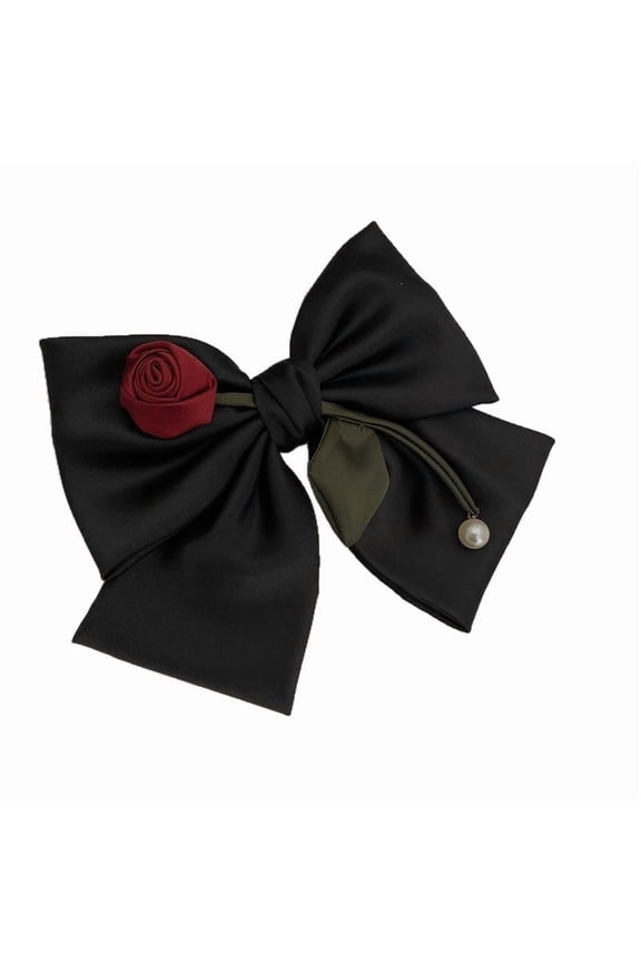 Extra Large Bow Hair Clip For Women Back Of Head Spring Clip