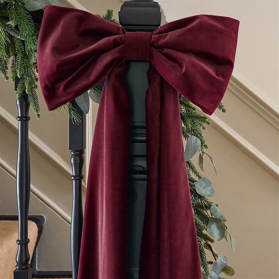 Extra Large Bows for Christmas Tree Topper Decor,15.8*43 IN Huge coffee Bow Christmas Tree Topper Decorations,Giant Bows for Wall Mantle Birthday Home Party Wedding Engagement Car Decor