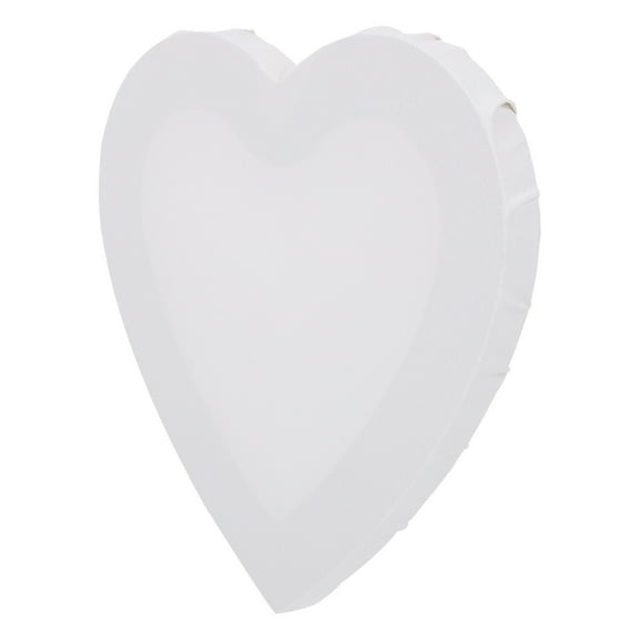 FELTECHELECTR DIY Heart Shape Drawing Frame Blank Canvas for Oil and Acrylic 1Pc