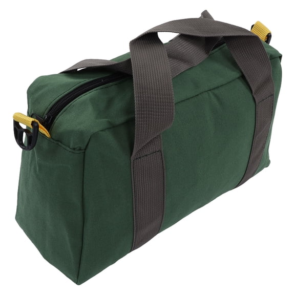 Extra Large Canvas Wide Mouth Tool Bag Heavy Duty Water Resistant Portable Storage Organizer Handbag 16 inches / 40.6 cm