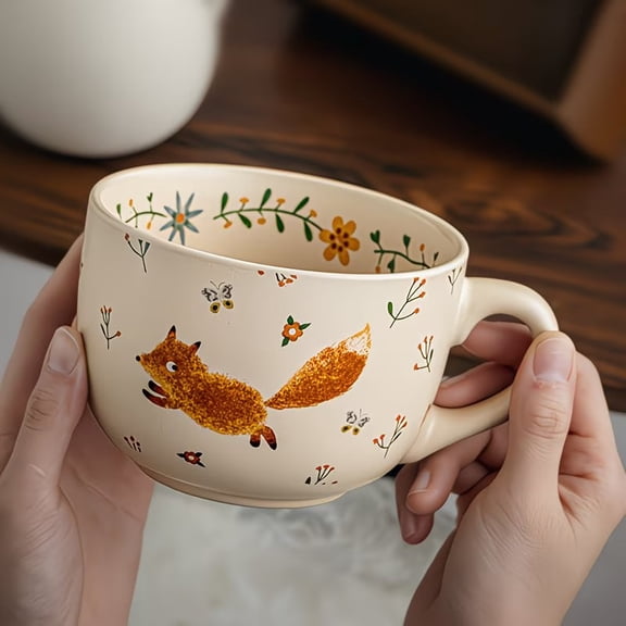 Extra Large Capacity Ceramic Mug - 25.9oz Fun Bowl for Yogurt, Oatmeal, Coffee & More - Perfect for Home, Office & Gifts