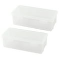 thumbnail image 1 of Extra Large Capacity Plastic Pencil Box Stackable Translucent Clear Pencil Box Office Supplies Storage Organizer Box For Gel Pens Erasers Tape Pens Pencils Mark, 1 of 8