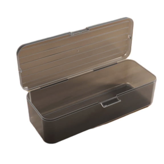 Extra Large Capacity Plastic Pencil Box Stackable Translucent Clear Pencil Box Office Supplies Storage Organizer Box for Gel Pens Erasers Tape Pens Pencils Mark