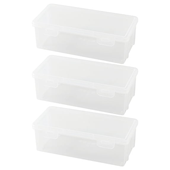 Extra Large Capacity Plastic Pencil Box Stackable Translucent Clear Pencil Box Office Supplies Storage Organizer Box For Gel Pens Erasers Tape Pens Pencils Mark