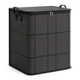 thumbnail image 1 of Extra Large Capacity Storage Bags, Collapsible Moving Storage Bin with Reinforced Handles, Spacious Zippered Organizer for Bedding, Comforters, Clothes & Quilts, Top-Full Opening Design(110L), 1 of 7