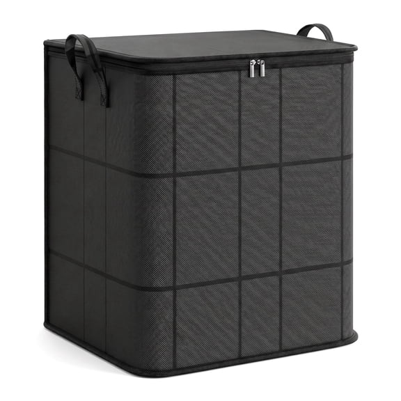 Extra Large Capacity Storage Bags, Collapsible Moving Storage Bin with Reinforced Handles, Spacious Zippered Organizer for Bedding, Comforters, Clothes & Quilts, Top-Full Opening Design(110L)