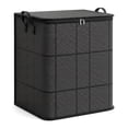 thumbnail image 1 of Extra Large Capacity Storage Bags, Collapsible Moving Storage Bin with Reinforced Handles, Spacious Zippered Organizer for Bedding, Comforters, Clothes & Quilts, Top-Full Opening Design(140L), 1 of 8