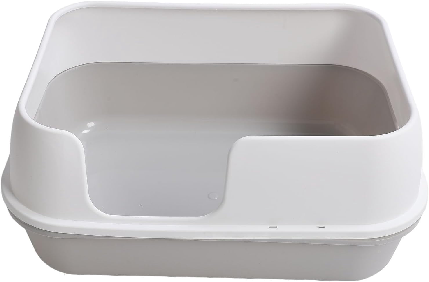 Extra Large Cat Litter Box with Scoop, Semi Enclosed Structure, High ...