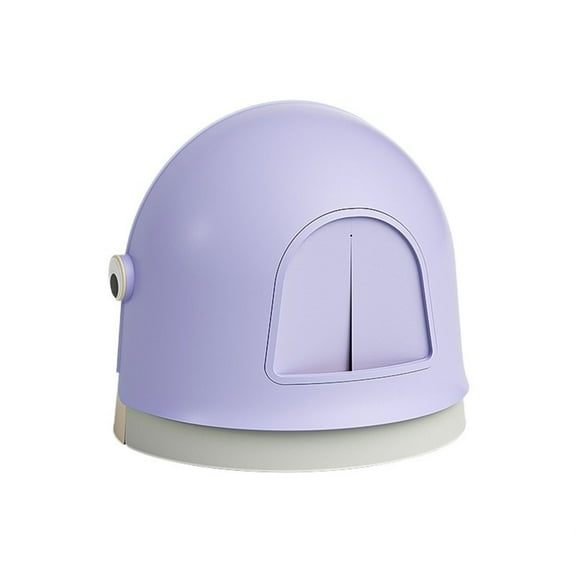 Extra Large Cat Litter Box with Lid for Big Cats or Kitten, Anti-Splash Closed Hooded Kitten Litter Tray, Easy to Clean,18.9" L x 18.9W x 18.11" H