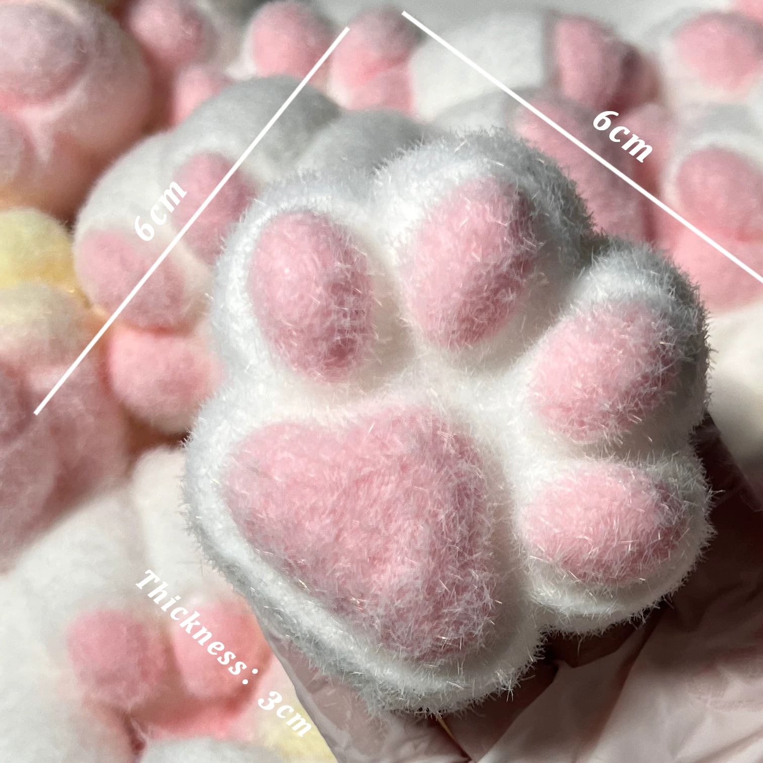 Extra-Large Cat Paw Squishy Toy, Food-Grade Silicone Super Soft Stress Relief Fidget Toys for Kids & Adults, Christmas Stocking Stuffer Gift, ASMR Sensory Squeeze Toy