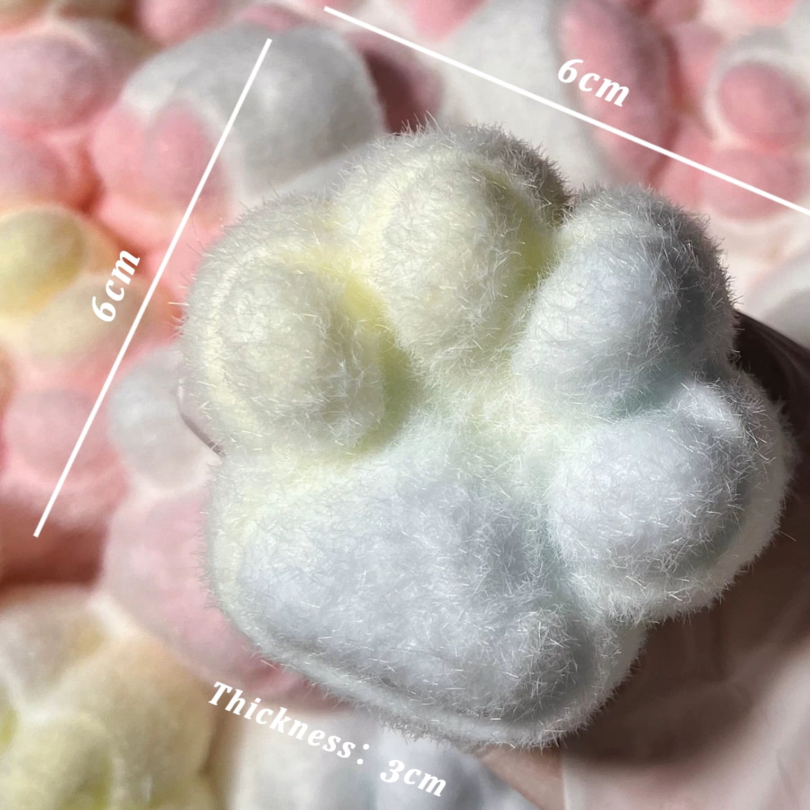 Extra-Large Cat Paw Squishy Toy, Food-Grade Silicone Super Soft Stress Relief Fidget Toys for Kids & Adults, Christmas Stocking Stuffer Gift, ASMR Sensory Squeeze Toy