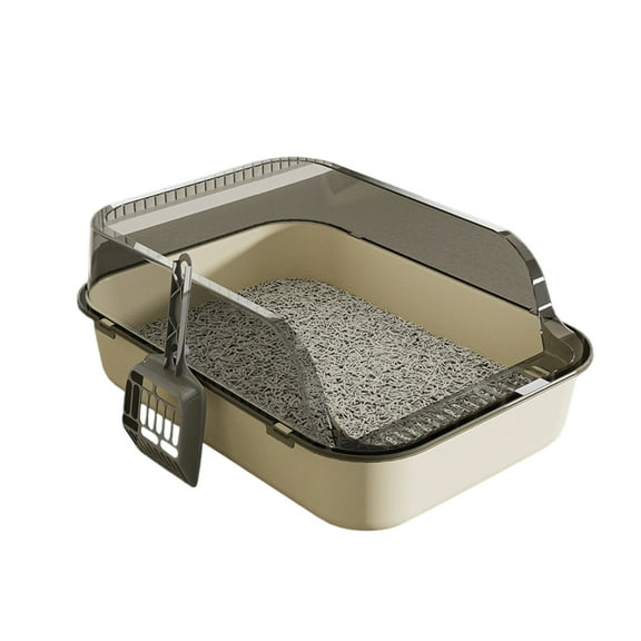 Extra Large Cats Litter Box High Side Prevent Splashing Thickened Construction Easy to Clean Large Pet Bathroom