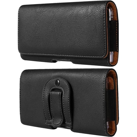 Extra Large Cell Phone Belt Clip Holster Case PU Leather Pouch Holder for Motorola Moto G Stylus 5G 2024 2022 G Play 2023, G Stylus 5G 2022 2021, Galaxy A14 A06 A05, BLU G93 G73 G63  5G, LG Stylo 6