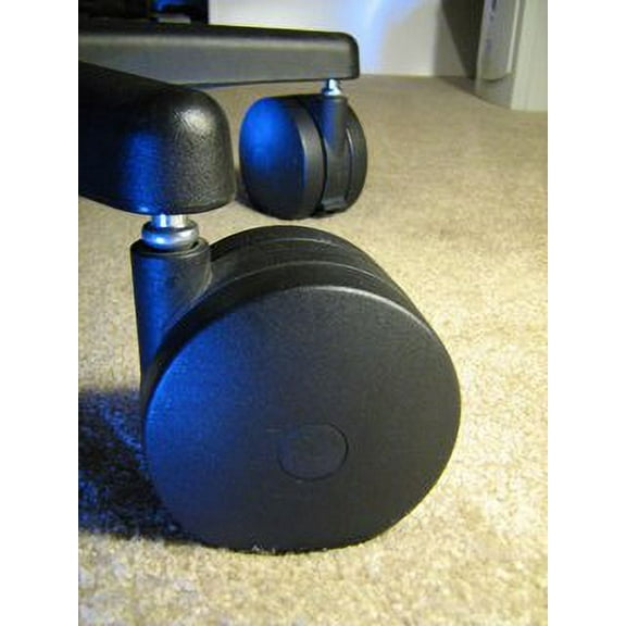 ! Extra Large Chair Wheels. 4" Set of Five. Great for carpet. Replaces chair mat.$$Office