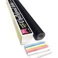 thumbnail image 1 of Extra Large Chalkboard Contact Paper 9 Feet roll (108 inches) + (5) Color Chalk Included - by Simple Shapes, 1 of 5